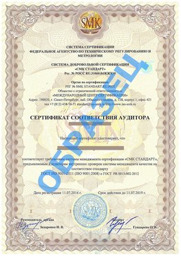 Сертификат соответствия аудитора Судак Сертификат ГОСТ РВ 0015-002